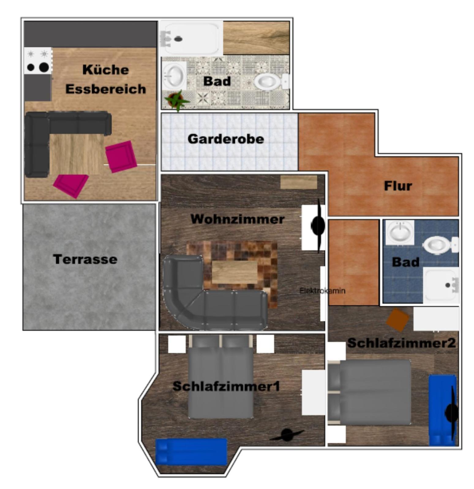 Appartementhaus Zraunig Flattach Rum bild
